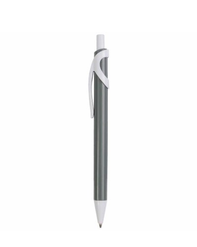Penna colorata con clip e punta bianche