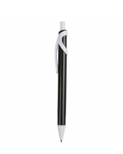 Penna colorata con clip e punta bianche