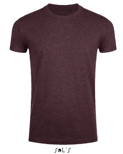 T-shirt Imperial fit Rosso Borgogna Melange