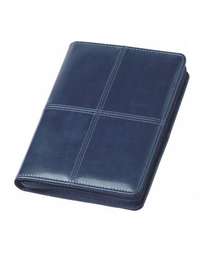 Agenda borsello giornaliera in similpelle 15 x 21 Blu