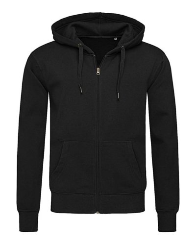 Felpa con zip e cappuccio Black Opal