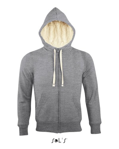 Felpa unisex Sherpa Grigio Medio Melange