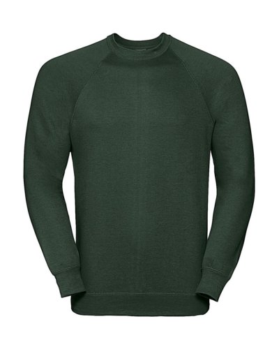 Felpa classica manica raglan Bottle Green