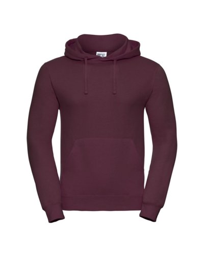 Felpa con cappuccio tasca a marsupio Burgundy