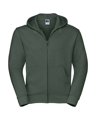 Felpa Authentic con zip e cappuccio Bottle Green