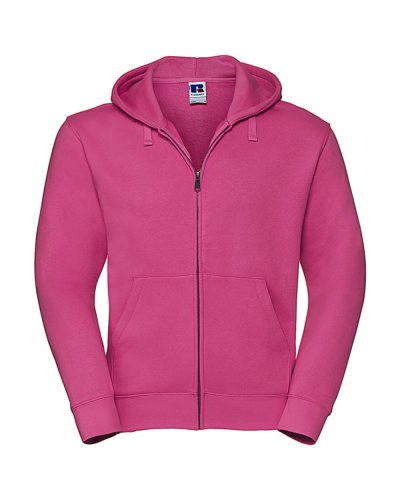 Felpa Authentic con zip e cappuccio Fuchsia
