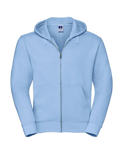 Felpa Authentic con zip e cappuccio Sky