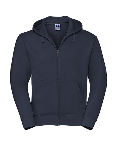 Felpa Authentic con zip e cappuccio French Navy