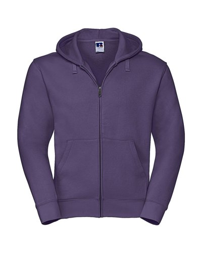 Felpa Authentic con zip e cappuccio Purple