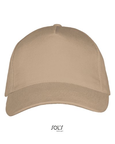 Cappellino Long Beach 5 pannelli Beige