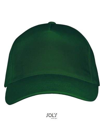Cappellino Long Beach 5 pannelli Verde Bottiglia