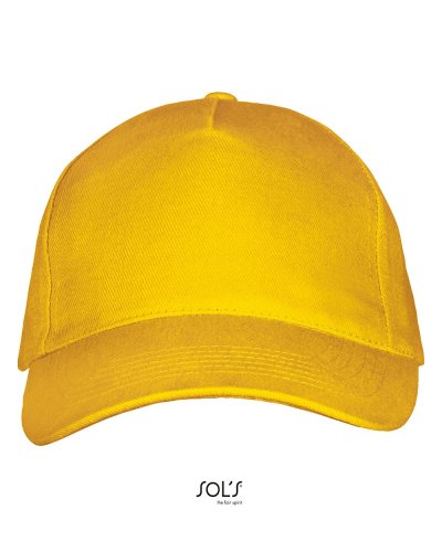 Cappellino Long Beach 5 pannelli Giallo Oro