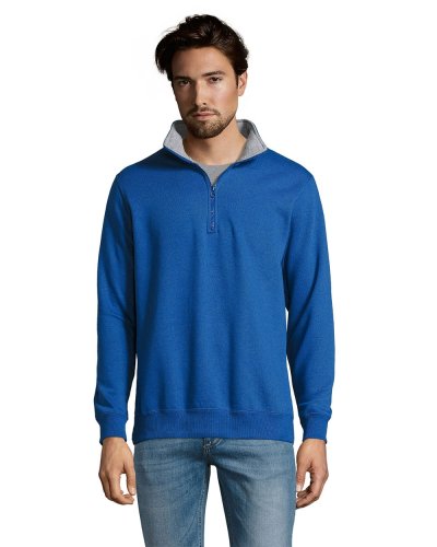 Felpa uomo con 1/4 zip Scott Blu Royal