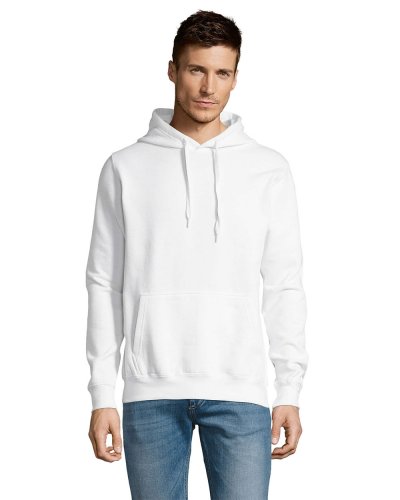 Felpa unisex con cappuccio Bianco