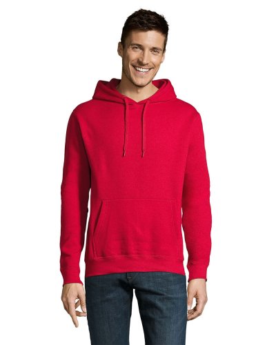 Felpa unisex con cappuccio Rosso