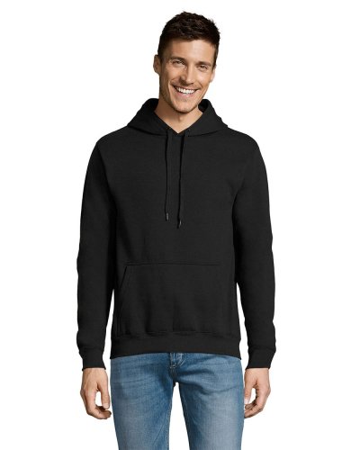 Felpa unisex con cappuccio Nero