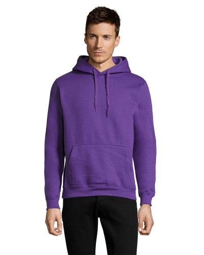 Felpa unisex con cappuccio Viola Scuro