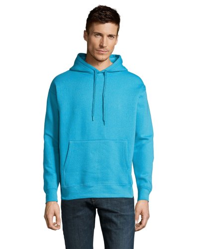 Felpa unisex con cappuccio Turchese
