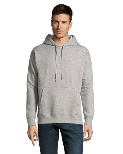 Felpa unisex con cappuccio Grigio Medio Melange