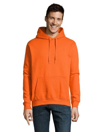 Felpa unisex con cappuccio Arancione