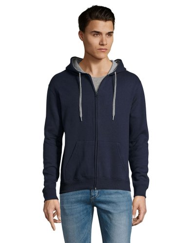 Felpa Soul men con cappuccio foderato Blu Oltremare