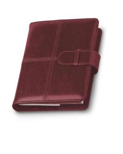 Agenda borsello giornaliera in similpelle 15 x 21 Bordeaux