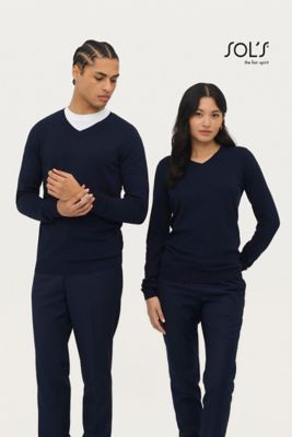 Pullover Glory donna scollo V, vita sfiancata, viscosa