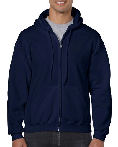 Felpa con cappuccio e cerniera intera Heavyweight Navy