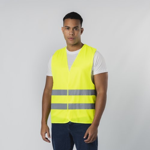Gilet alta visibilità Kross CE con strisce riflettenti