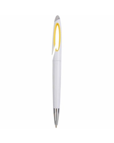 Penna a scatto in plastica Giallo