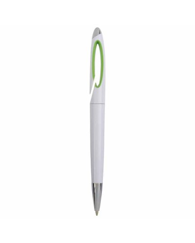 Penna a scatto in plastica Verde mela