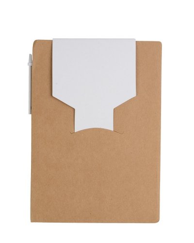 Block notes A6 ecologico in carta con penna