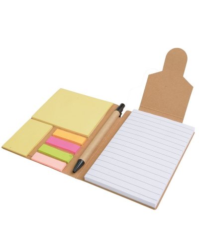Block notes A6 ecologico in carta con penna