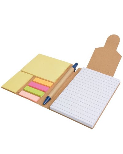 Block notes A6 ecologico in carta con penna