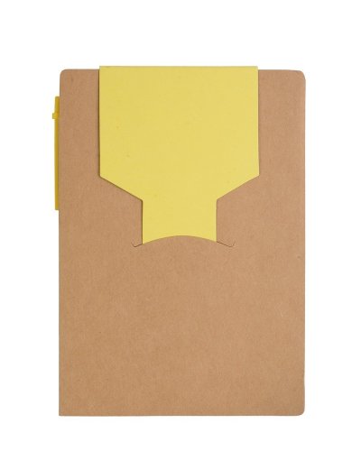 Block notes A6 ecologico in carta con penna