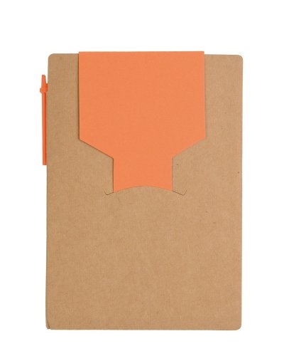 Block notes A6 ecologico in carta con penna
