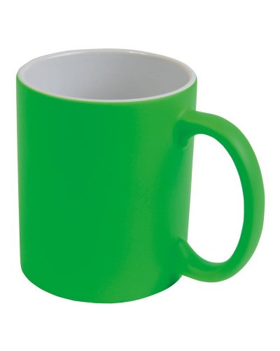 Tazza fluo in ceramica Verde mela