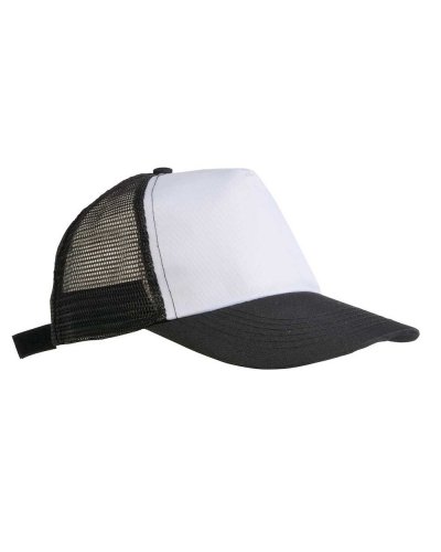 Cappellino con calotta a rete Nero