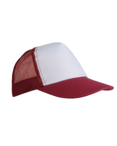 Cappellino con calotta a rete Bordeaux