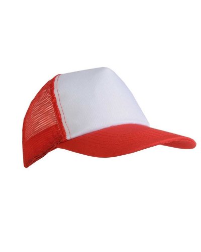 Cappellino con calotta a rete Rosso