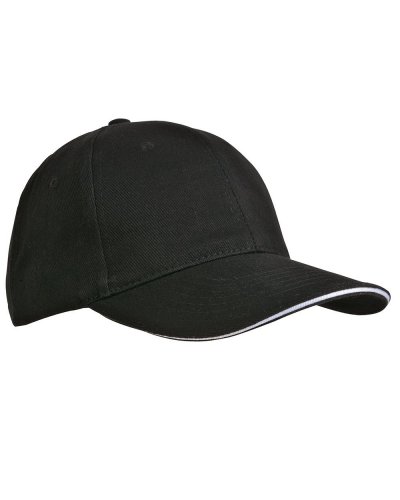 Cappellino in cotone pesante Nero