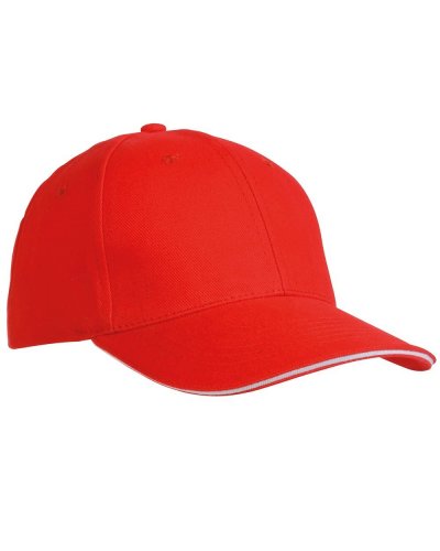 Cappellino in cotone pesante Rosso