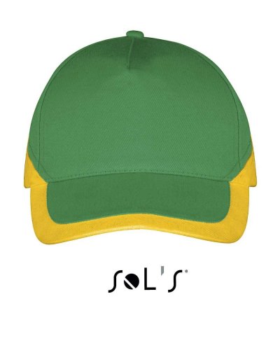 Cappellino Booster pannelli Verde Prato / Giallo Oro