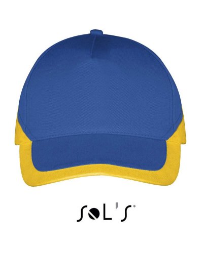 Cappellino Booster pannelli Blu Royal / Giallo Oro