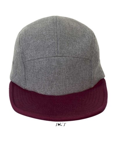 Cappellino Ramsey Antracite Melange / Bordeaux