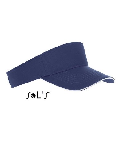 Visiera unisex Ace Blu Oltremare / Bianco