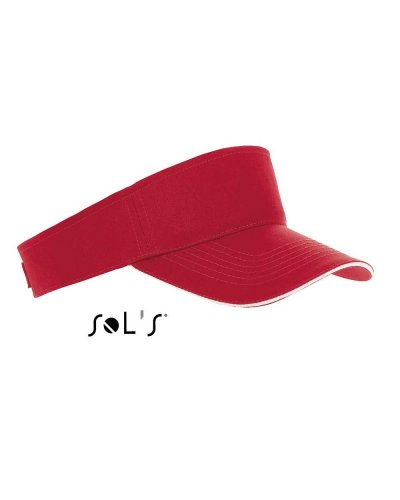 Visiera unisex Ace Rosso / Bianco