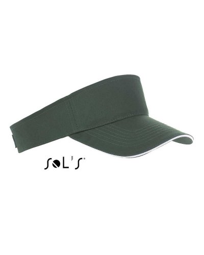 Visiera unisex Ace Verde Bosco / Bianco