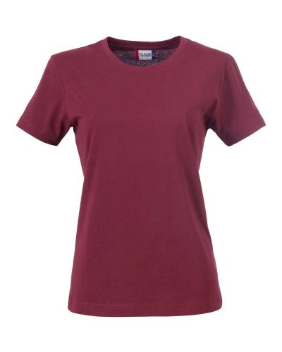 T-shirt Basic-T Ladies Bordeaux