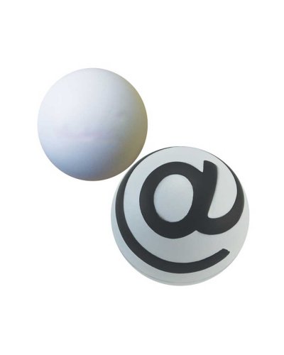 Antistress  Pallina con Chiocciola e-mail Bianco